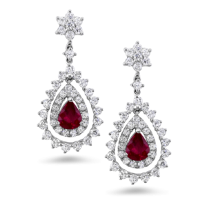 Red Ruby Earrings